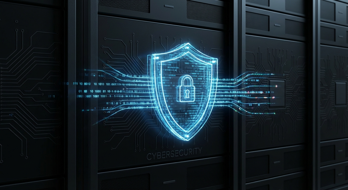 Digitaler Schutzschild symbolisiert Datenschutz und DSGVO-Konformität